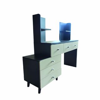 (1/2)DELICATO โต๊ะเครื่องแป้ง รุ่น TARO ขนาด 115x40x120 ซม.สีเทา 