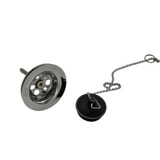 Iris สะดืออ่างล้างหน้าแบบสายโซ่ 2 ตอน รุ่น SSZX-CH สีโครม