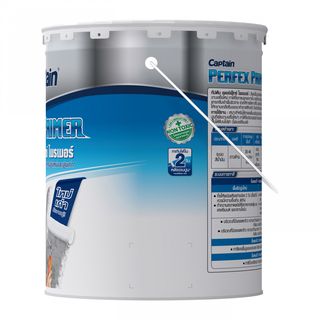 Captain สีรองพื้นปูนเอนกประสงค์ Perfex Primer # PP888 ถัง สีขาว
