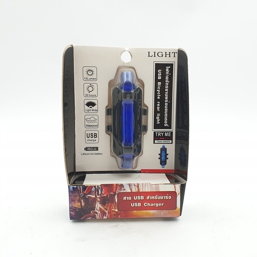 ភ្លើងកង់ខាងក្រោយ USB  ស៊េរី ARK-BA01BL ពណ៌ទឹកប៊ិច