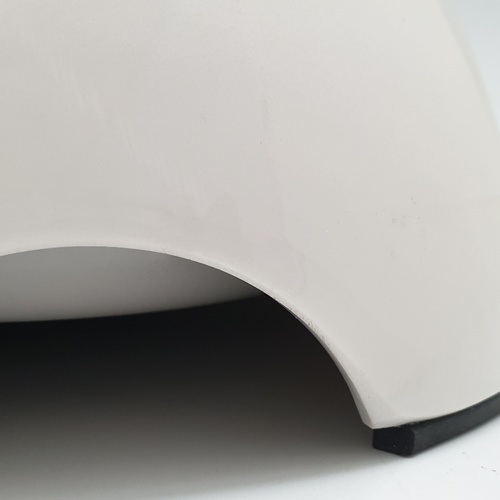 DUDUPETS ชามสเตนเลส ไซส์ S ขนาด 13.5×17×6ซม. รุ่น BP015S สีขาว