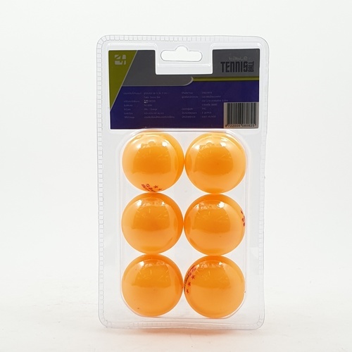 4TEM ลูกปิงปอง  3 ดาว รุ่น SG-9284 เส้นผ่าศูนย์กลาง 4 ซม. (6 ลูก/แพ็ค) สีส้ม