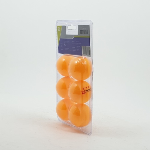 4TEM ลูกปิงปอง  3 ดาว รุ่น SG-9284 เส้นผ่าศูนย์กลาง 4 ซม. (6 ลูก/แพ็ค) สีส้ม