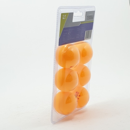 4TEM ลูกปิงปอง  3 ดาว รุ่น SG-9284 เส้นผ่าศูนย์กลาง 4 ซม. (6 ลูก/แพ็ค) สีส้ม