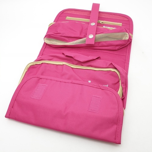 กระเป๋าจัดระเบียบแยกชิ้นได้ รุ่น ZRH-019-FS ขนาด 23.5x18x3 cm สีชมพูบานเย็น