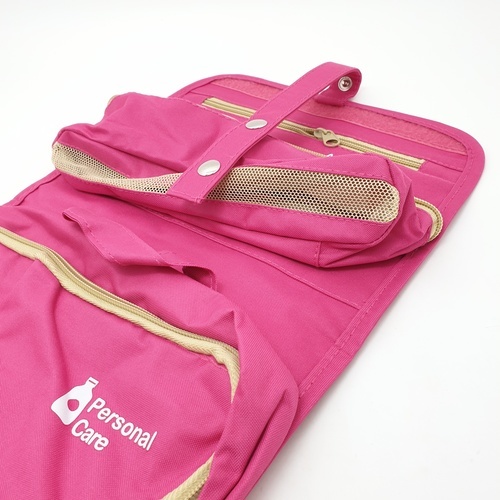 กระเป๋าจัดระเบียบแยกชิ้นได้ รุ่น ZRH-019-FS ขนาด 23.5x18x3 cm สีชมพูบานเย็น