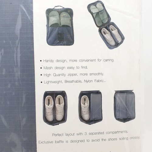 กระเป๋าจัดเก็บรองเท้า 2 ชั้น รุ่น ZRH-021-GY ขนาด 22x12x30 cm สีเทา