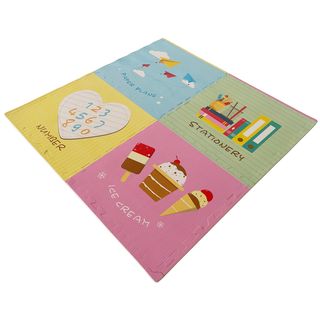 NINO WORLD ชุดแผ่นปูพื้นจิ๊กซอว์ รุ่น  CY035 (4 แผ่น) ขนาด 60x60x1.2 ซม. คละสี