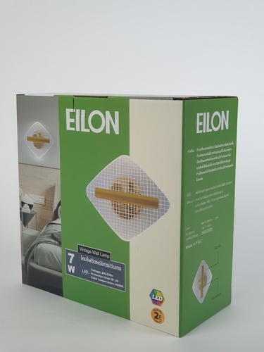 EILON โคมไฟติดผนังทรงวินเทจ 4W 4000K รุ่น YBD-19 แสงคูลไวท์ สีใส
