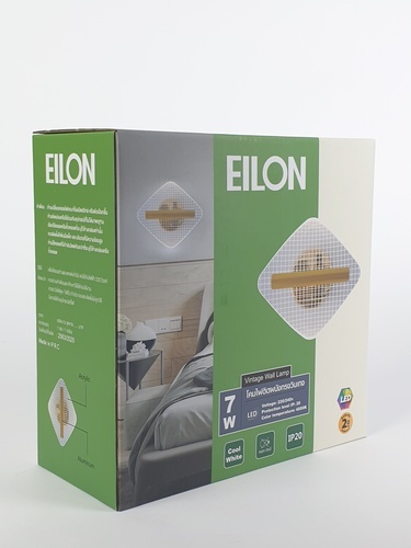 EILON โคมไฟติดผนังทรงวินเทจ 4W 4000K รุ่น YBD-19 แสงคูลไวท์ สีใส