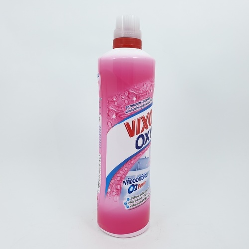 VIXOL วิกซอล ออกซี่ น้ำยาล้างห้องน้ำ ขนาด 700 มล. สีชมพู