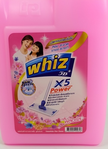 WHIZ วิซ น้ำยาถูพื้น ขนาด 2100 มล.สีีชมพู