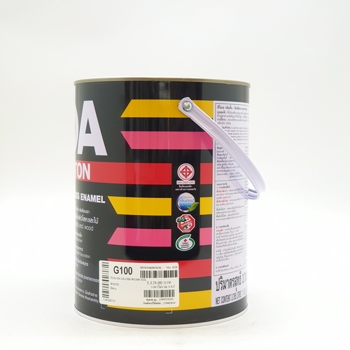 ทีโอเอ กลิปตั้น สีเคลือบเงา #G100 1 กล สีขาว