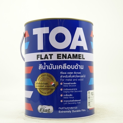 ทีโอเอ กลิปตั้น สีเคลือบด้าน #F222 1 กล สีแฟลทไวท์