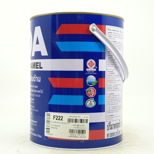 ทีโอเอ กลิปตั้น สีเคลือบด้าน #F222 1 กล สีแฟลทไวท์