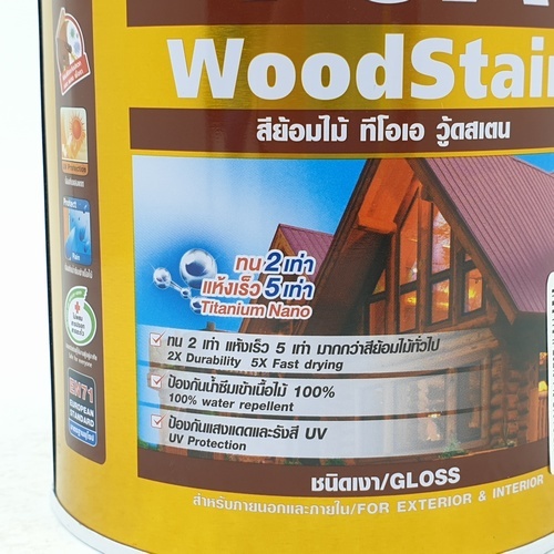 ทีโอเอ สีย้อมไม้ เงา #G01 1/4 กล ไม้สัก