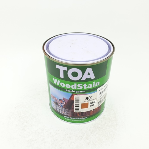 ทีโอเอ สีย้อมไม้ กึ่งเงา #S01 1/4 กล ไม้สัก