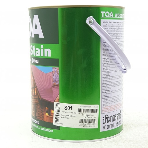 ทีโอเอ สีย้อมไม้ กึ่งเงา #S01 1 กล ไม้สัก