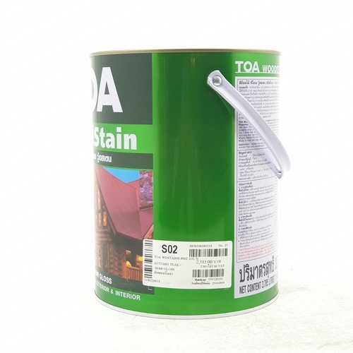 ทีโอเอ สีย้อมไม้ กึ่งเงา #S02 1 กล สักทอง