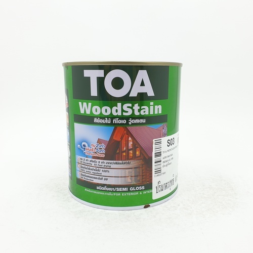 ทีโอเอ สีย้อมไม้ กึ่งเงา #S03 1/4 กล ประดู่