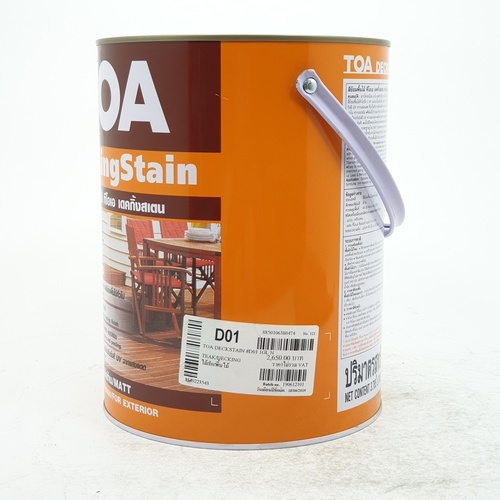 ทีโอเอ เดคกิ้งสเตน สีย้อมไม้พื้น ด้าน #D01 1 กล สีไม้สัก