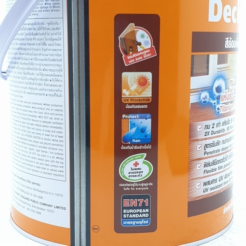 ทีโอเอ เดคกิ้งสเตน สีย้อมไม้พื้น ด้าน #D01 1 กล สีไม้สัก