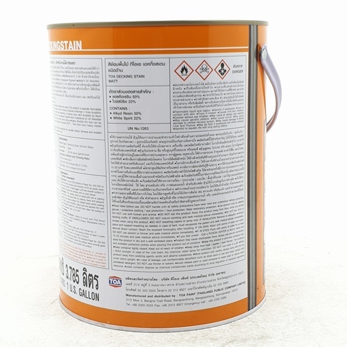 ทีโอเอ เดคกิ้งสเตน สีย้อมไม้พื้น ด้าน #D99 1 กล สีด้านใส