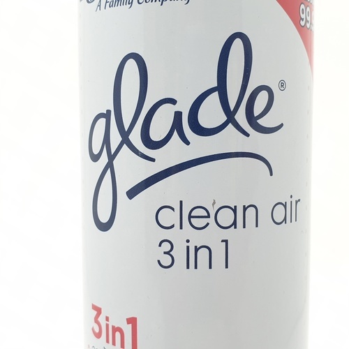 GLADE เกลด สเปรย์ปรับอากาศคลีนแอร์ 3อิน1 กลิ่นการ์เด้นท์เฟรช 300 มล.