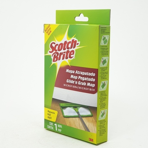 SCOTCH BRITE รีฟิลผ้าม็อบดันฝุ่นไมโครไบเตอร์ 13x5.67x23ซม. สีขาว-เขียว