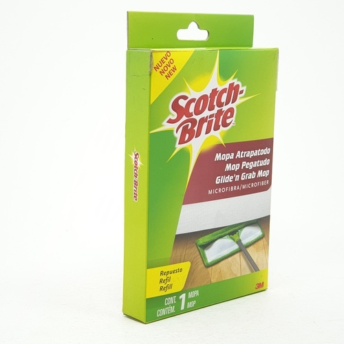 SCOTCH BRITE รีฟิลผ้าม็อบดันฝุ่นไมโครไบเตอร์ 13x5.67x23ซม. สีขาว-เขียว