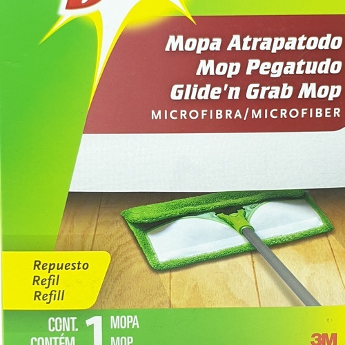 SCOTCH BRITE รีฟิลผ้าม็อบดันฝุ่นไมโครไบเตอร์ 13x5.67x23ซม. สีขาว-เขียว