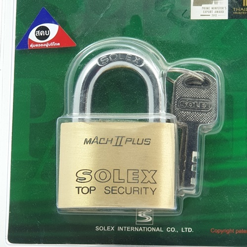 SOLEX กุญแจคล้อง  MACH II PLUS ขนาด 50มม.