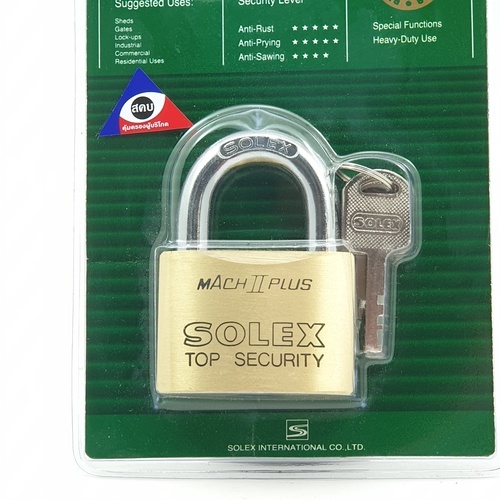 SOLEX กุญแจคล้อง  MACH II PLUS ขนาด 55มม.