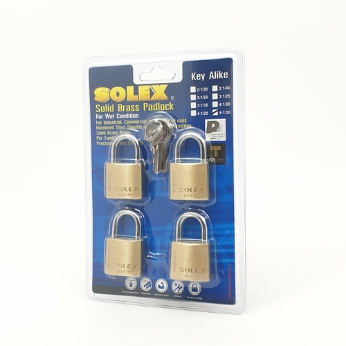 SOLEX กุญแจสายยู รุ่น KAL 4:1 SL 99 ขนาด 30 มม.