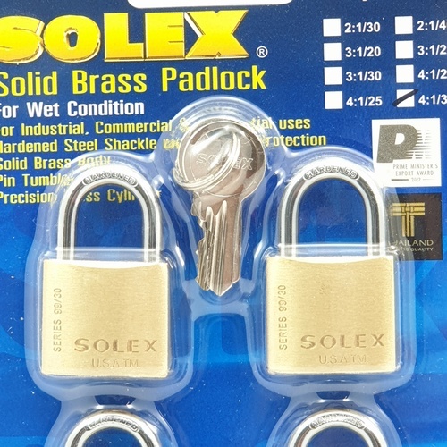 SOLEX กุญแจสายยู รุ่น KAL 4:1 SL 99 ขนาด 30 มม.