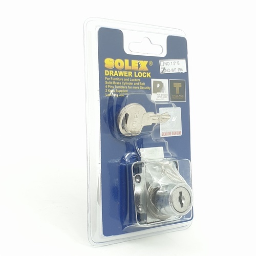 SOLEX กุญแจลิ้นชัก WF194 (แผง)
