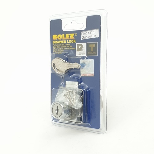 SOLEX กุญแจลิ้นชัก WF194 (แผง)