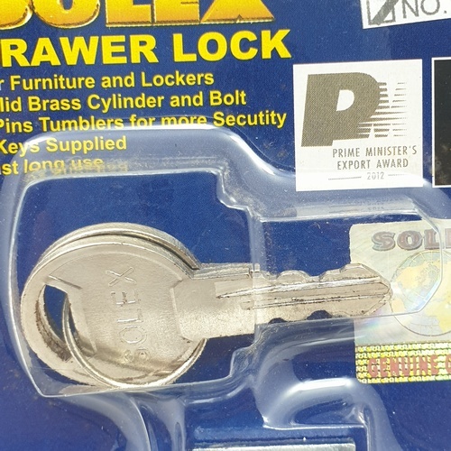 SOLEX กุญแจลิ้นชัก WF194 (แผง)