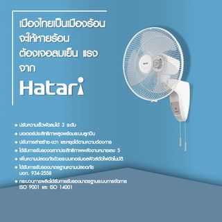 HATARI พัดลมติดผนัง 16