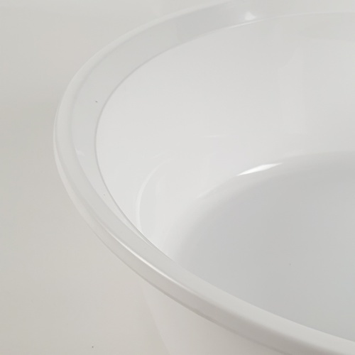 GOME กะละมังกลม 40 ซม.ขนาด 38x38x15.5 ซม. สีขาว