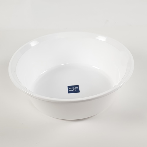 GOME กะละมังกลม 40 ซม.ขนาด 38x38x15.5 ซม. สีขาว