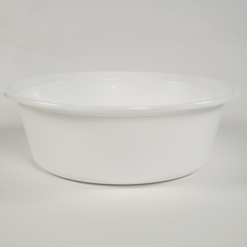 GOME กะละมังกลม 40 ซม.ขนาด 38x38x15.5 ซม. สีขาว