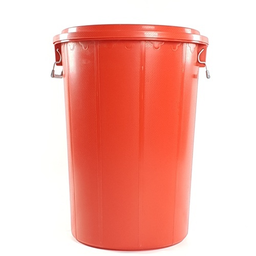 BIGONE ถังใส่น้ำพร้อมฝา แบบามาตรฐาน 80 ลิตร ขนาด 51x51x67ซม. สีแดง