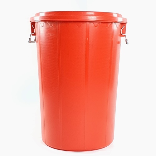 BIGONE ถังใส่น้ำพร้อมฝา แบบามาตรฐาน 80 ลิตร ขนาด 51x51x67ซม. สีแดง