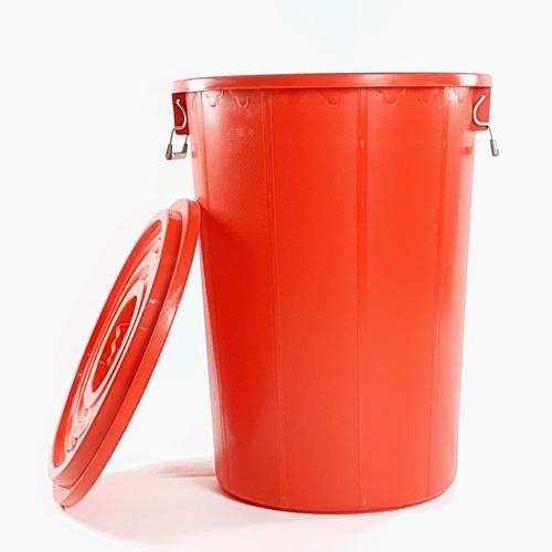 BIGONE ถังใส่น้ำพร้อมฝา แบบามาตรฐาน 80 ลิตร ขนาด 51x51x67ซม. สีแดง