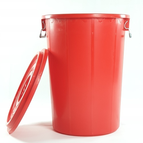 BIGONE ถังใส่น้ำพร้อมฝา แบบามาตรฐาน 80 ลิตร ขนาด 51x51x67ซม. สีแดง