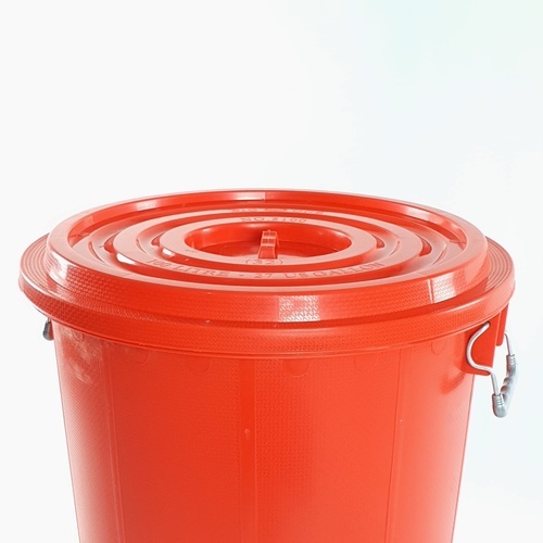 BIGONE ถังใส่น้ำพร้อมฝา แบบามาตรฐาน 80 ลิตร ขนาด 51x51x67ซม. สีแดง