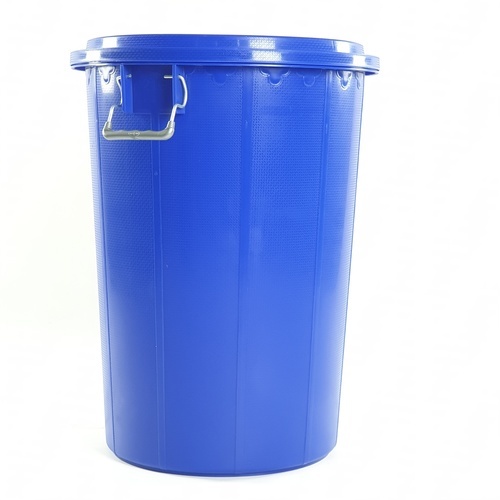 BIGONE ถังใส่น้ำพร้อมฝา แบบามาตรฐาน 80 ลิตร ขนาด 51x51x67ซม. สีน้ำงิน