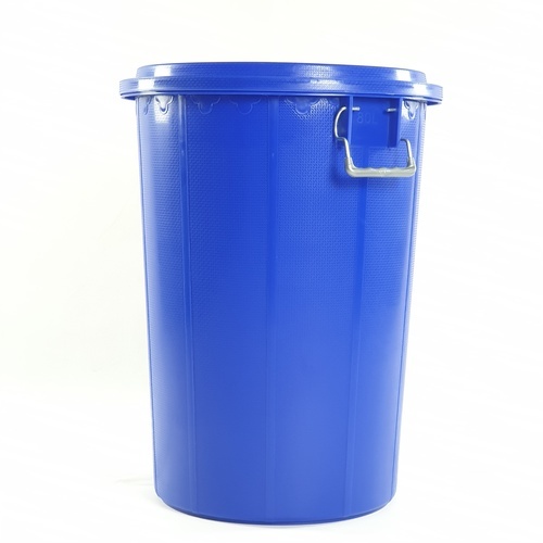 BIGONE ถังใส่น้ำพร้อมฝา แบบามาตรฐาน 80 ลิตร ขนาด 51x51x67ซม. สีน้ำงิน