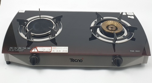 TECNOSTAR เตาแก๊สตั้งโต๊ะ 1 หัวอินฟาเรด 1 หัวแก๊ส TNS IG01 สีดำ
